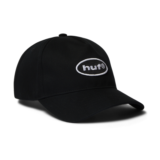 HUF 89 Oval 5-Panel Snapback Hat Black