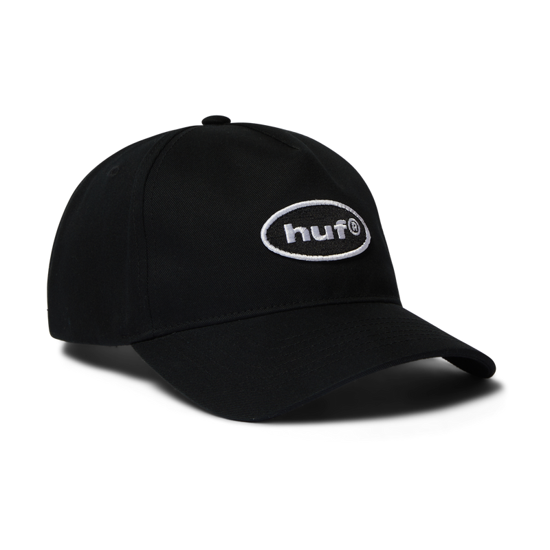 HUF 89 Oval 5-Panel Snapback Hat Black