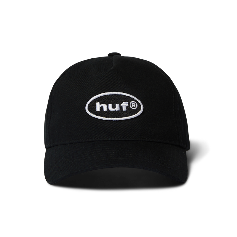 HUF 89 Oval 5-Panel Snapback Hat Black