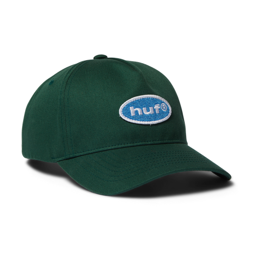 HUF 89 Oval 5-Panel Snapback Hat Forest Green