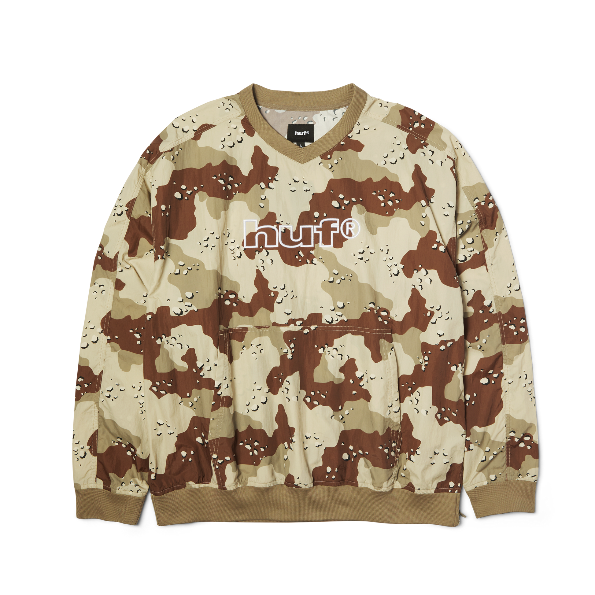 HUF 89 Pullover Windshirt Camo Brown