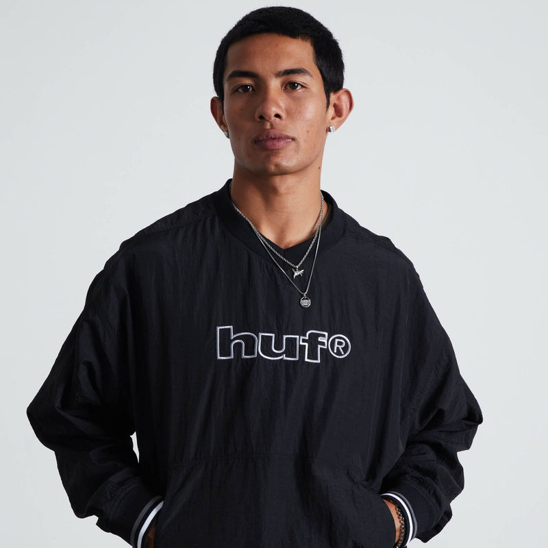 HUF 89 Pullover Windshirt Black