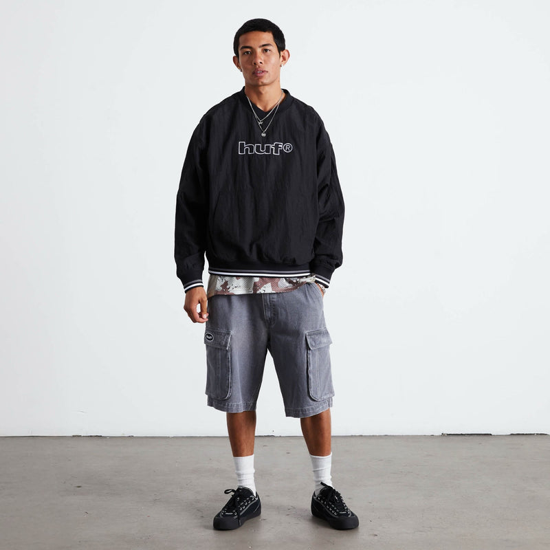HUF 89 Pullover Windshirt Black