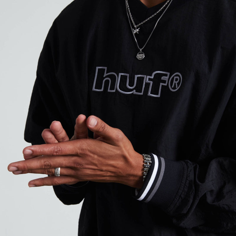 HUF 89 Pullover Windshirt Black