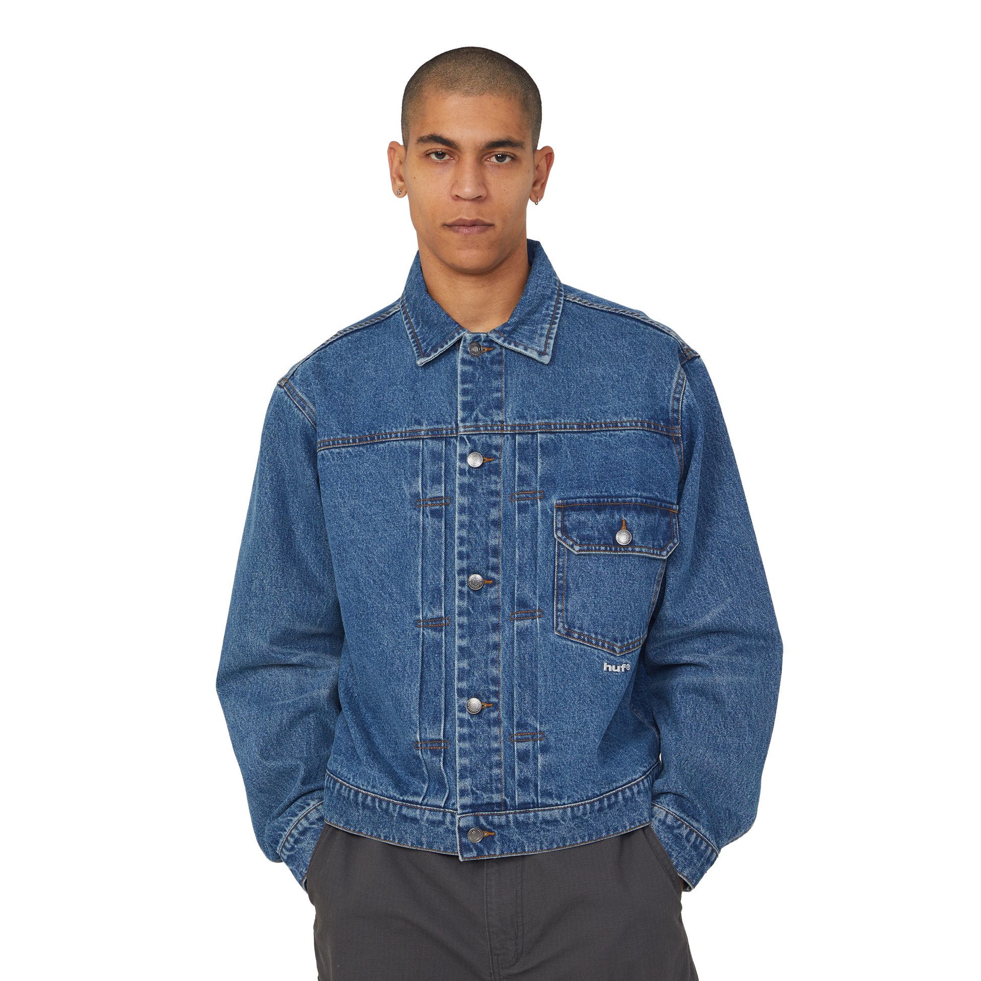 HUF 89 Trucker Jacket Indigo