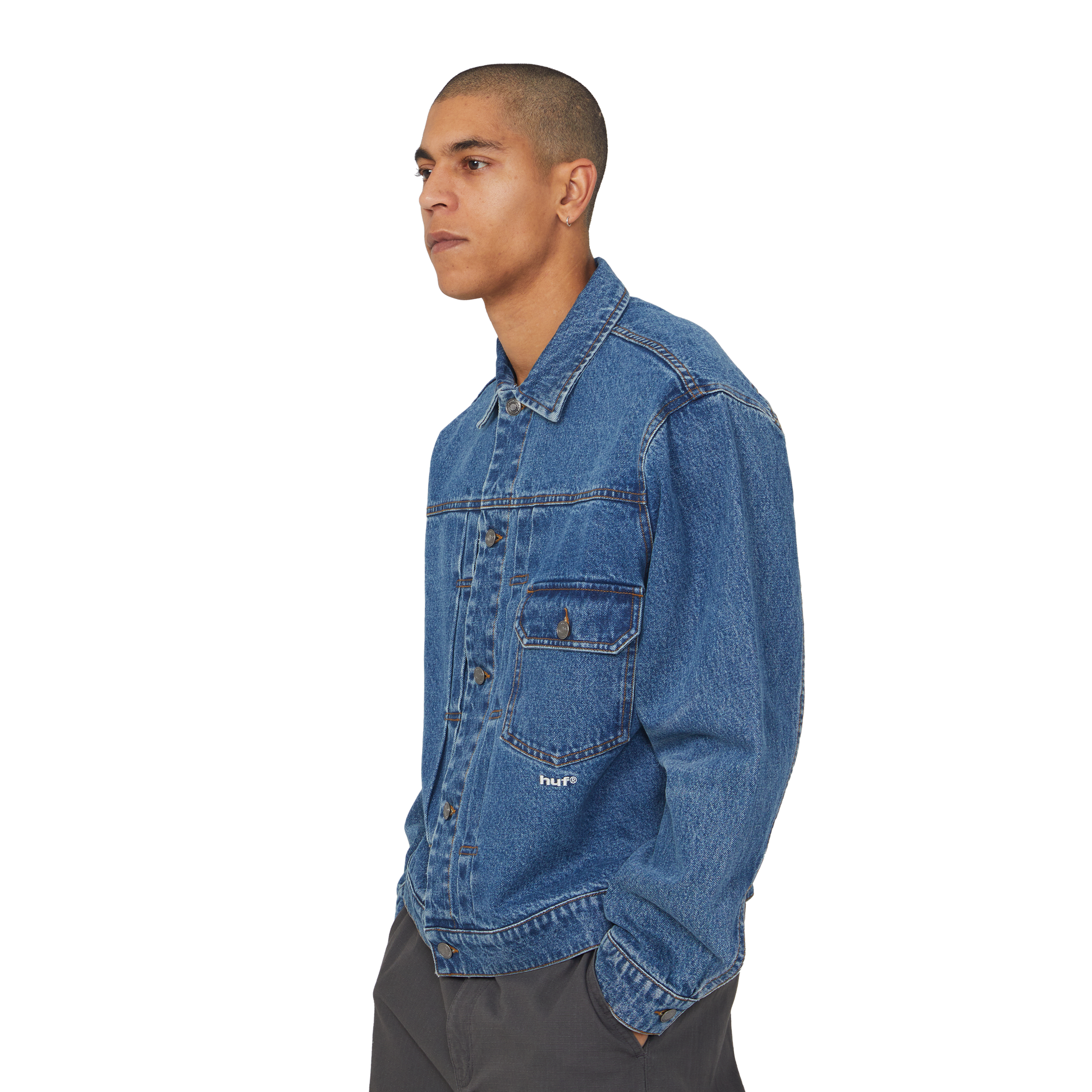HUF 89 Trucker Jacket Indigo