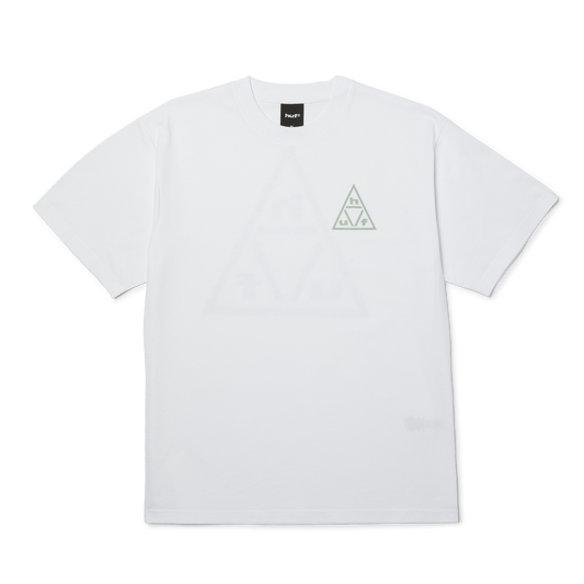 Huf Triple Triangle T-Shirt Lilac Chalk White