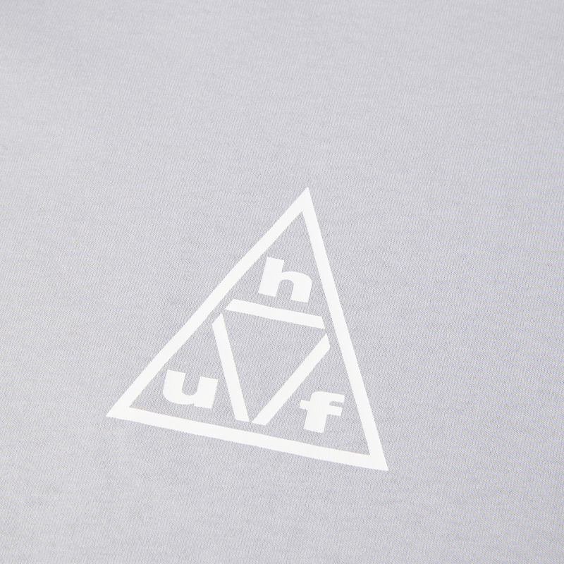 Huf Triple Triangle T-Shirt White Grey