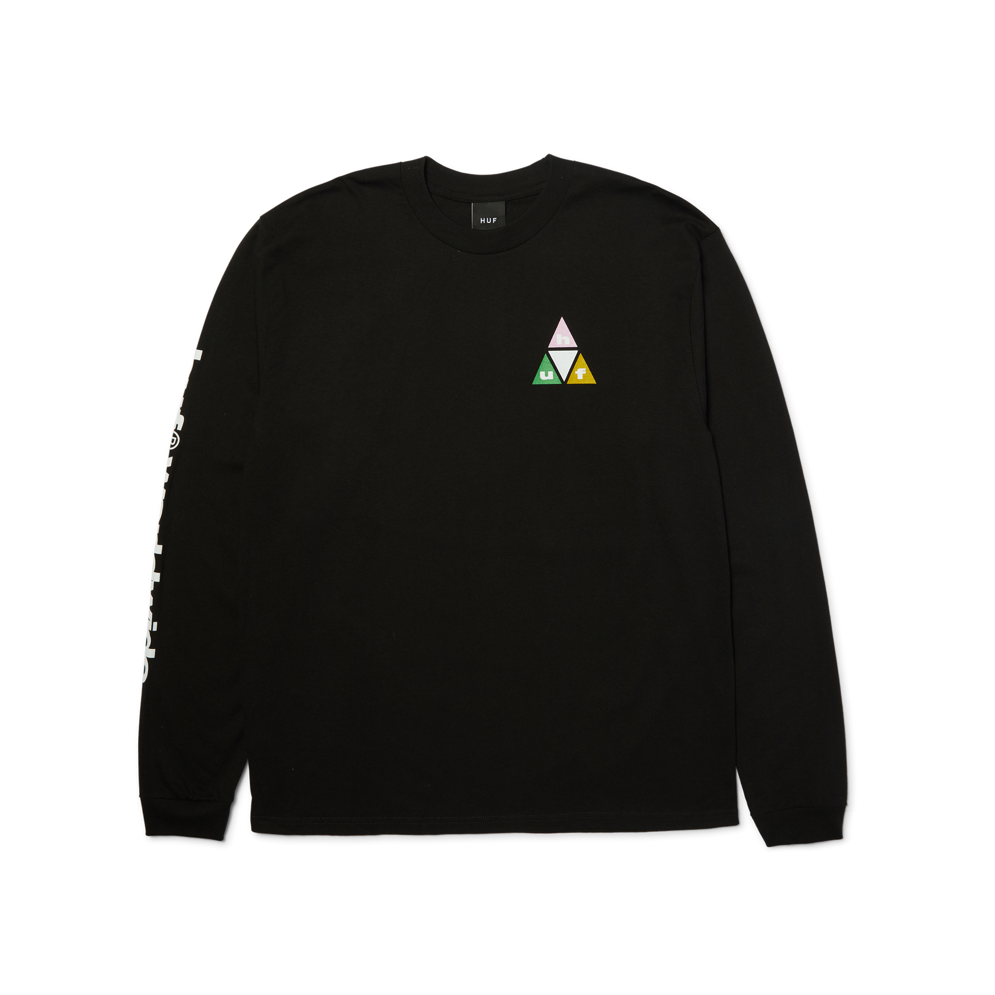 Huf Prism Triple Triangle Long Sleeve T-Shirt Black