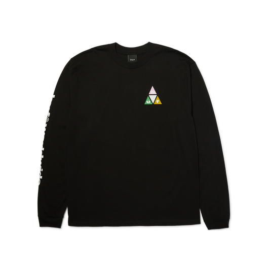 Huf Prism Triple Triangle Long Sleeve T-Shirt Black