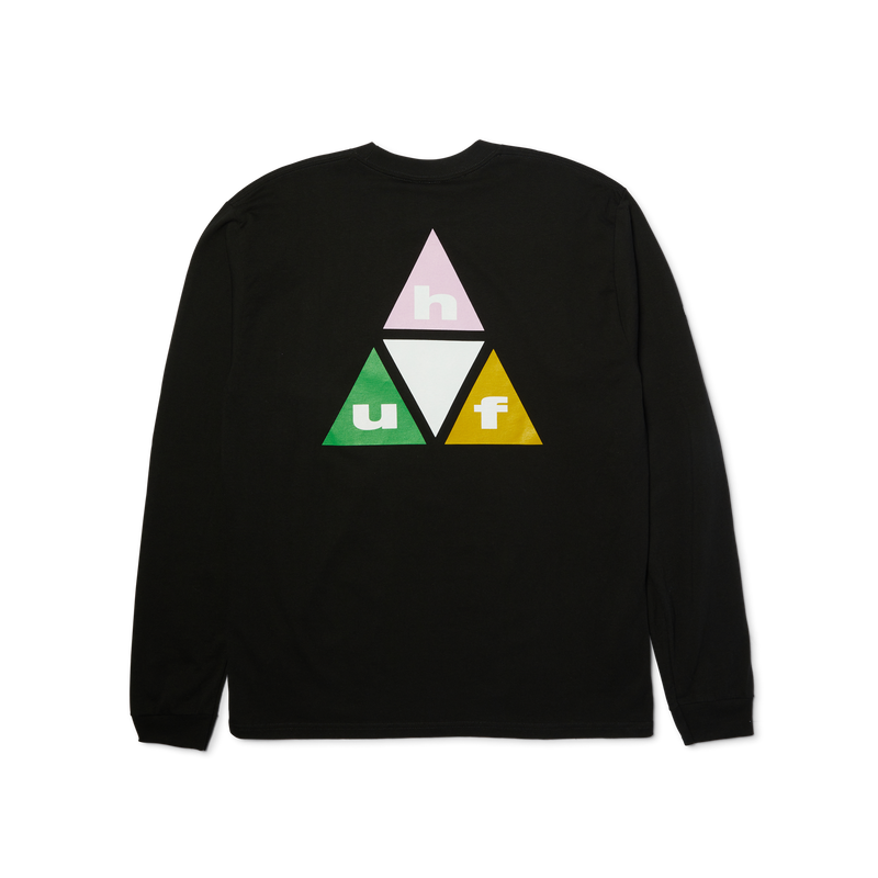 Huf Prism Triple Triangle Long Sleeve T-Shirt Black
