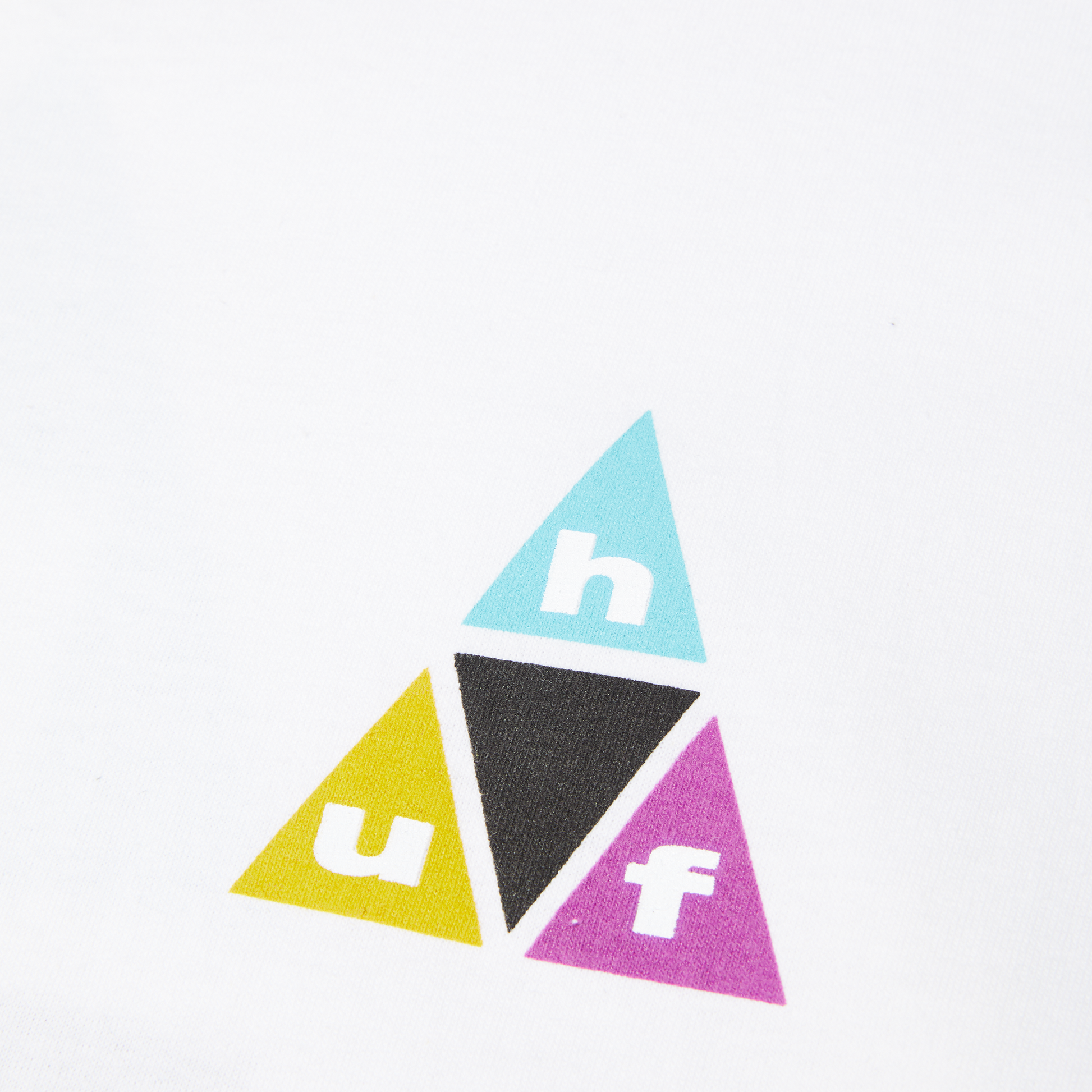 Huf Prism Triple Triangle Long Sleeve T-Shirt White