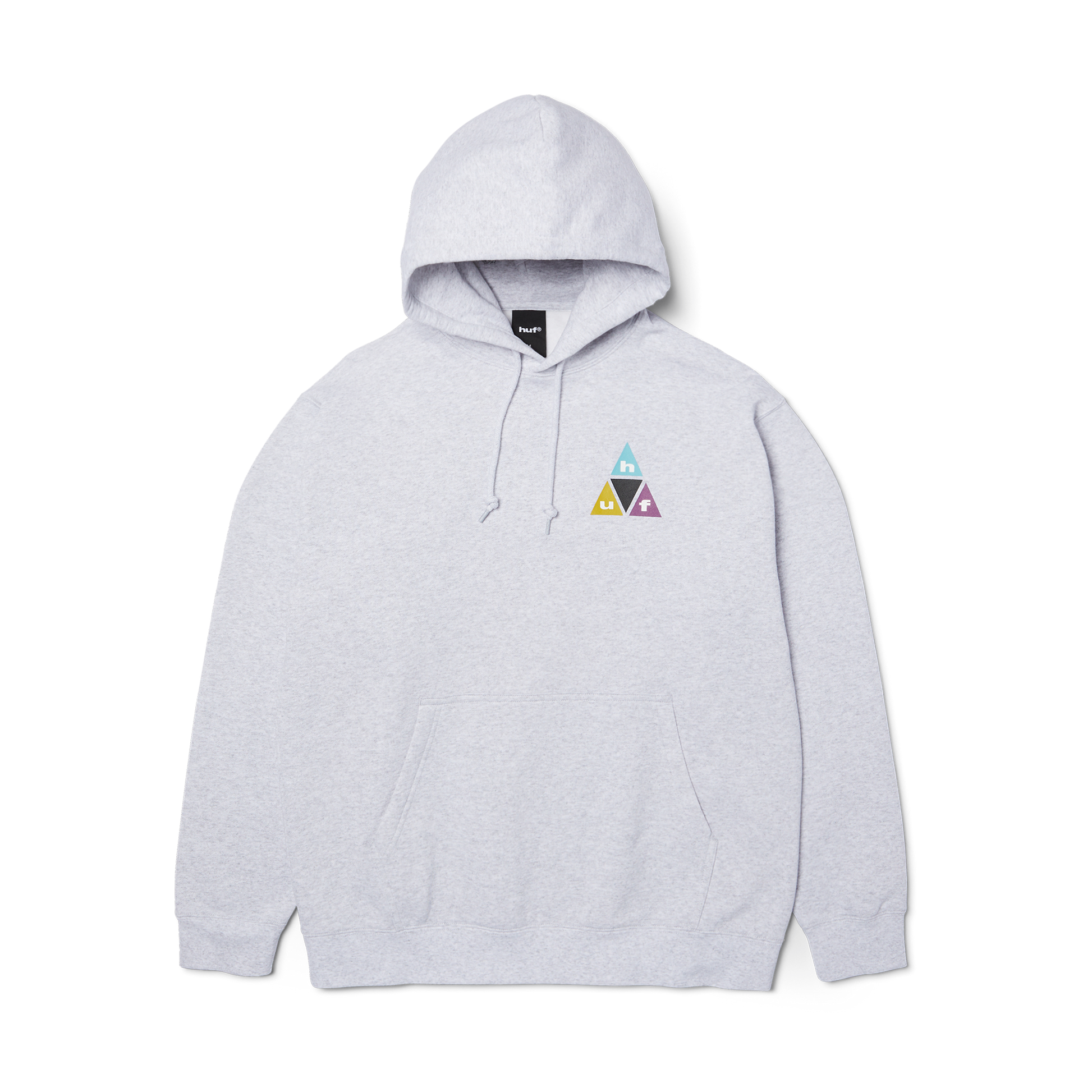 Huf Prism Triple Triangle Pullover Hoodie Heather Grey