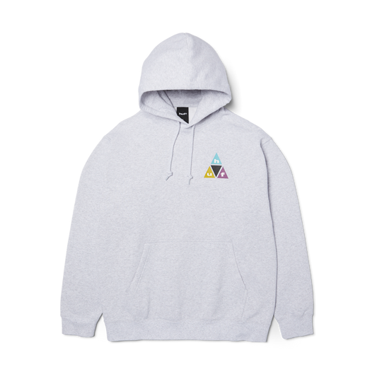 Huf Prism Triple Triangle Pullover Hoodie Heather Grey