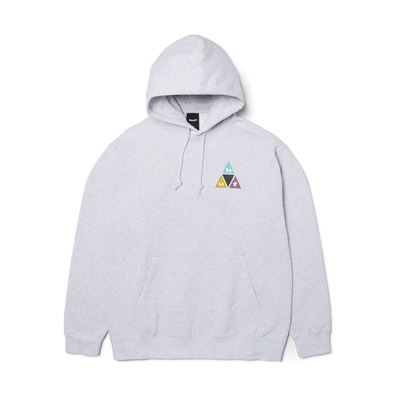 Huf Prism Triple Triangle Pullover Hoodie Heather Grey
