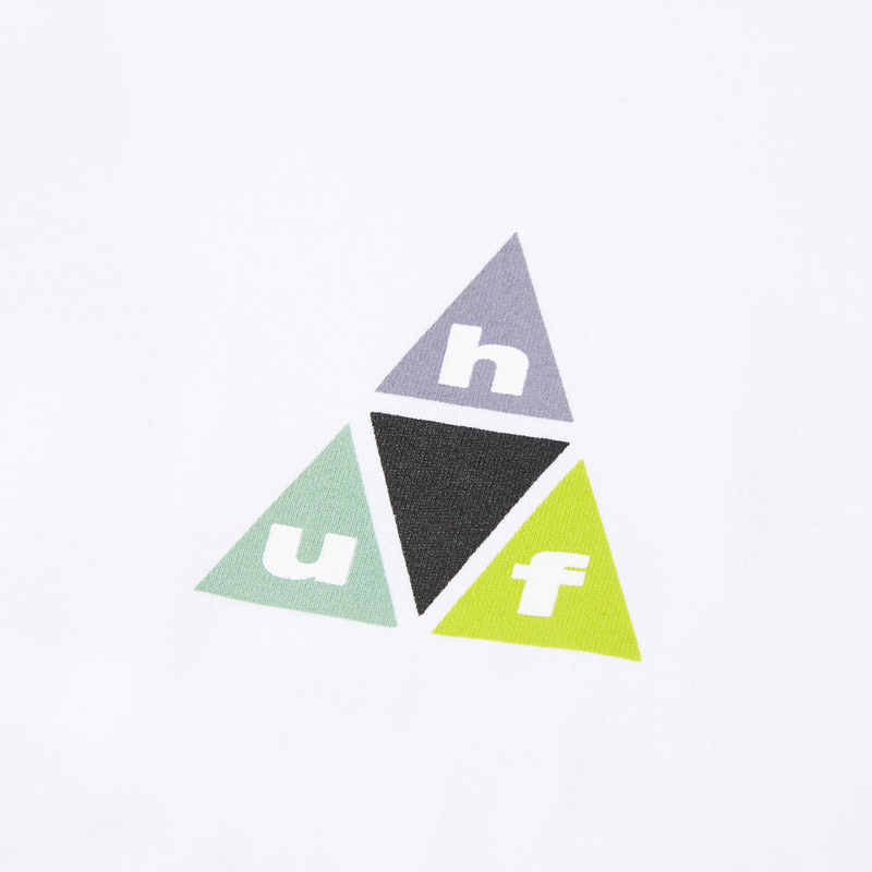 Huf Prism Triple Triangle T-Shirt White