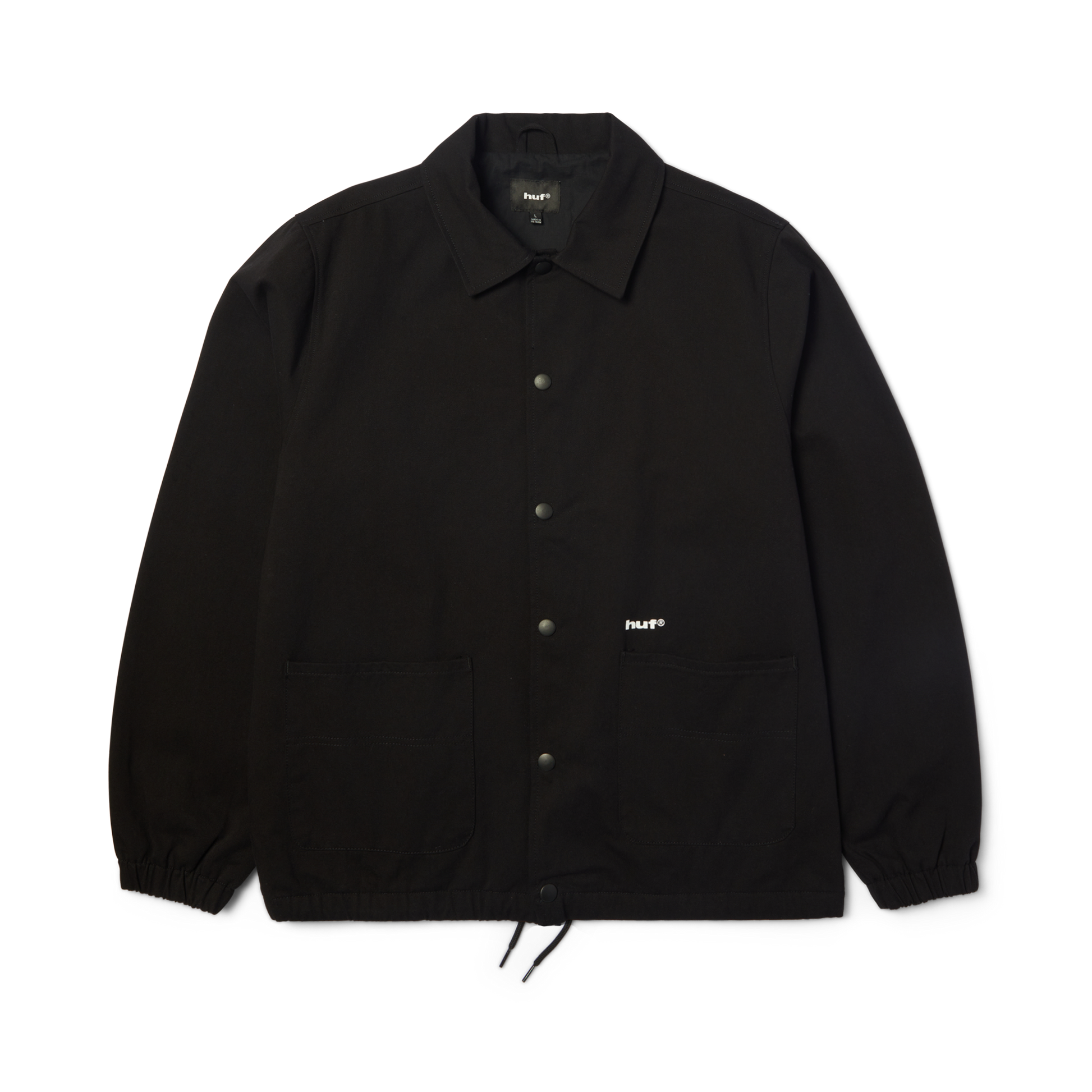 Huf 89 Twill Coaches Jacket Black/White