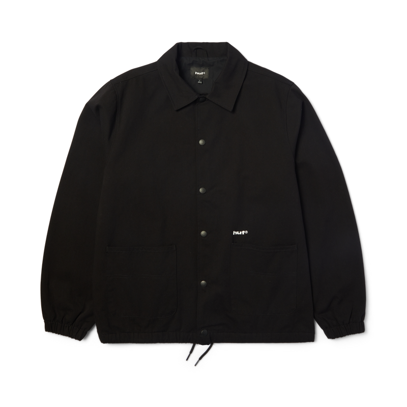Huf 89 Twill Coaches Jacket Black/White