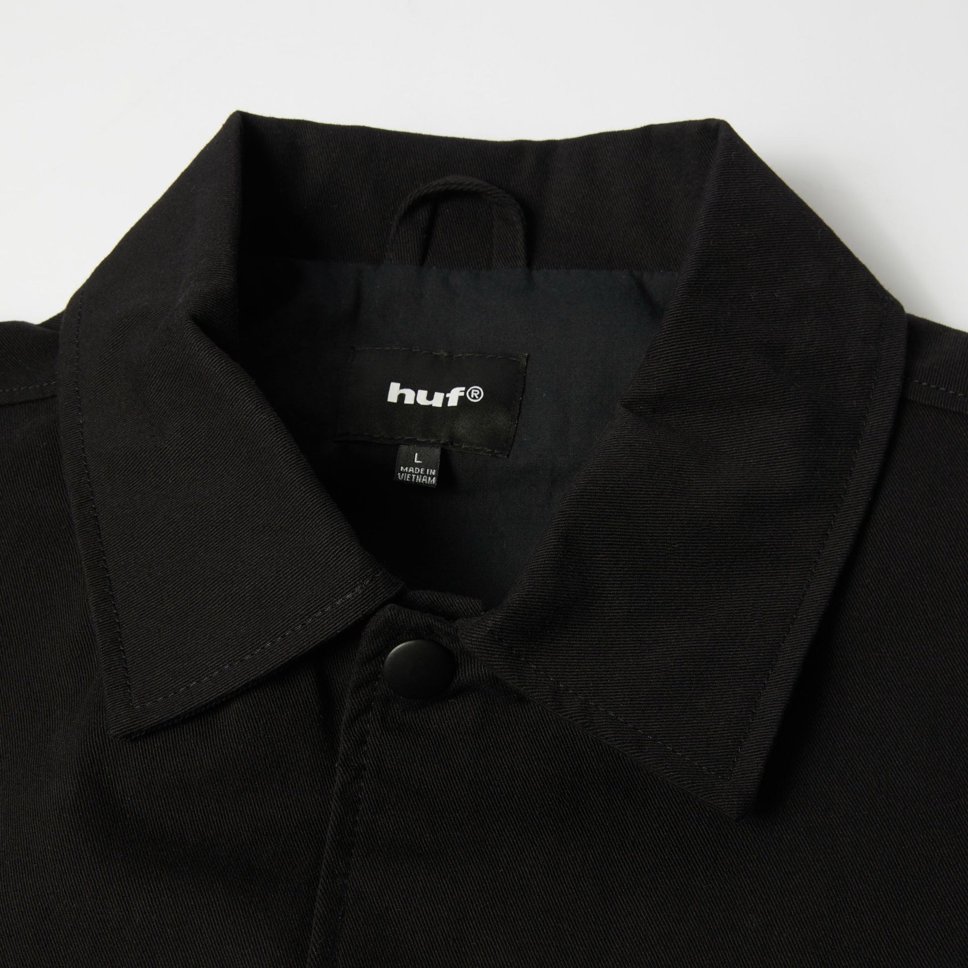 Huf 89 Twill Coaches Jacket Black/White