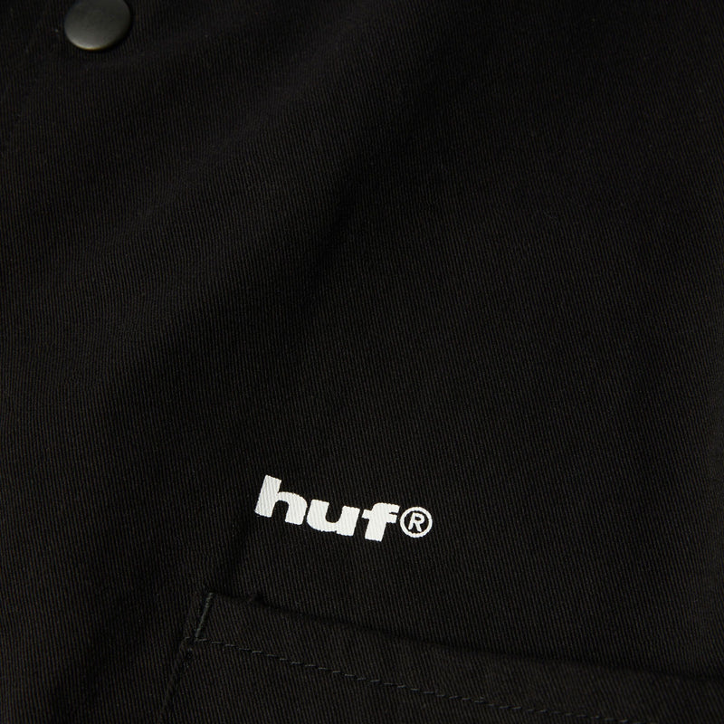 Huf 89 Twill Coaches Jacket Black/White