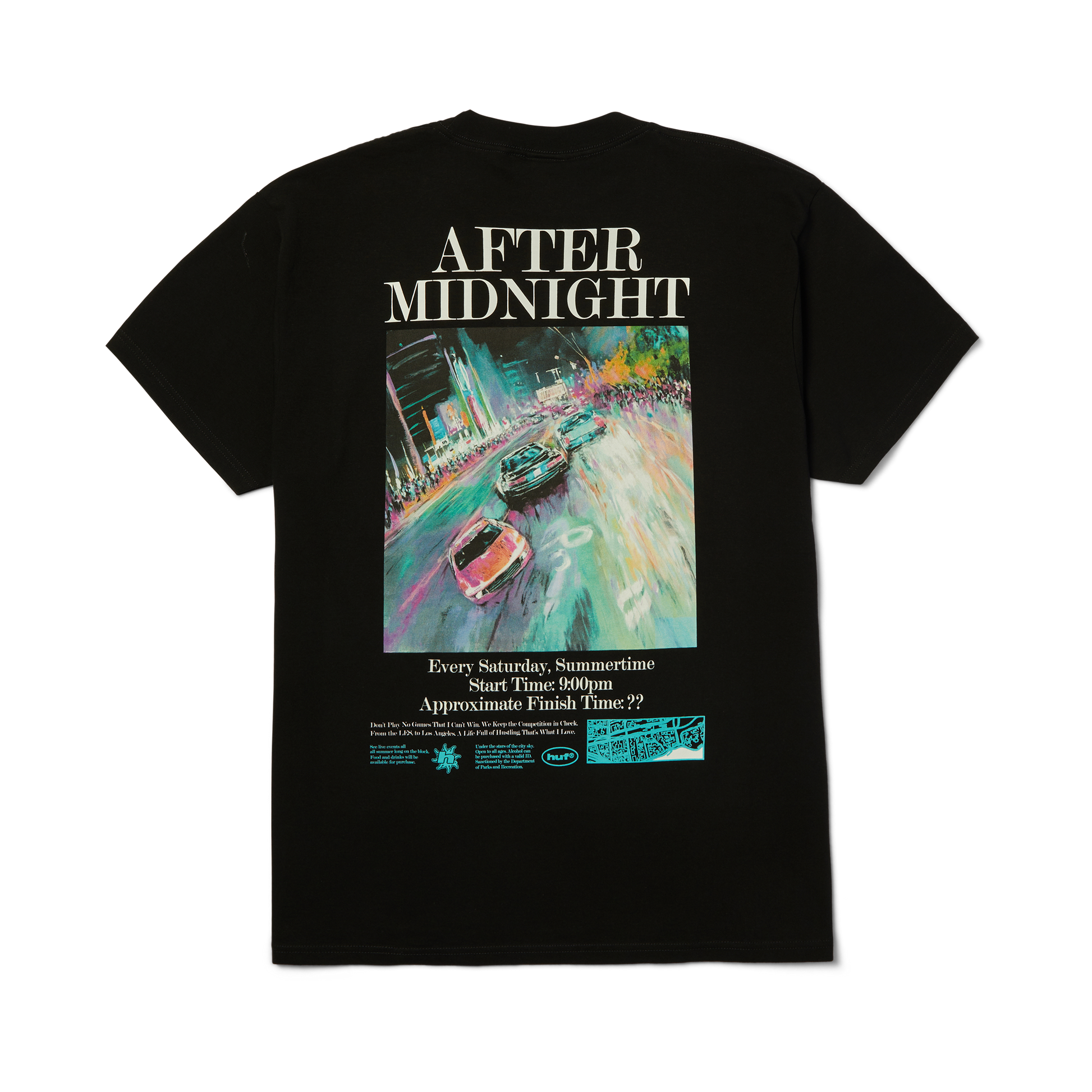 HUF After Midnight T-Shirt Black
