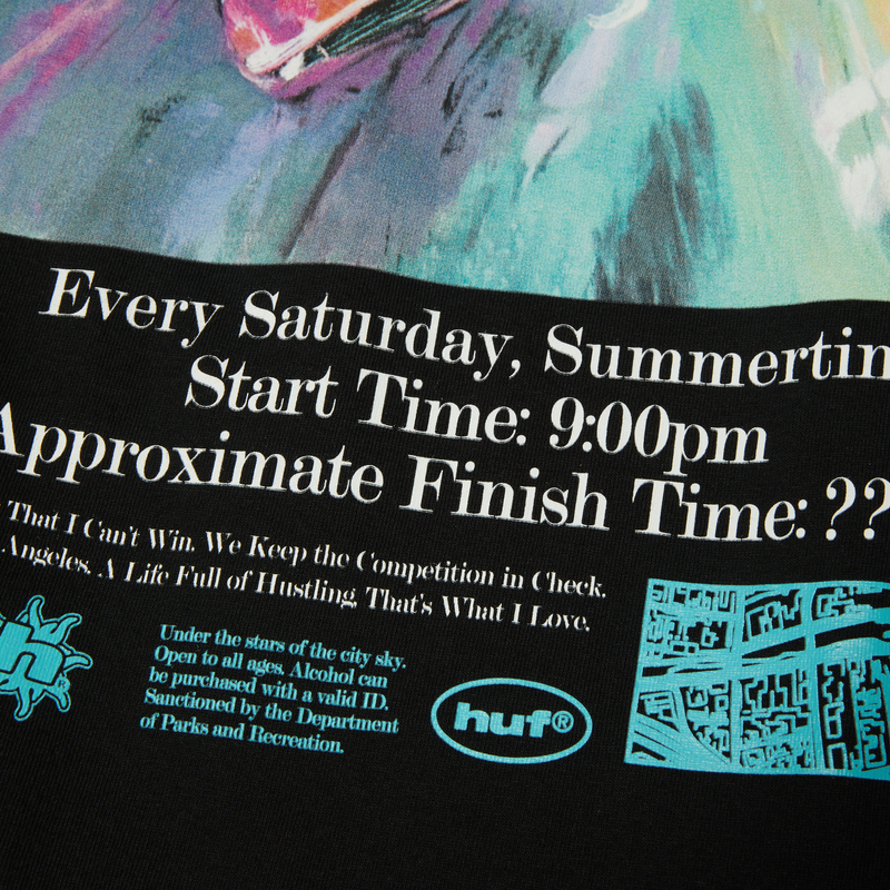 HUF After Midnight T-Shirt Black