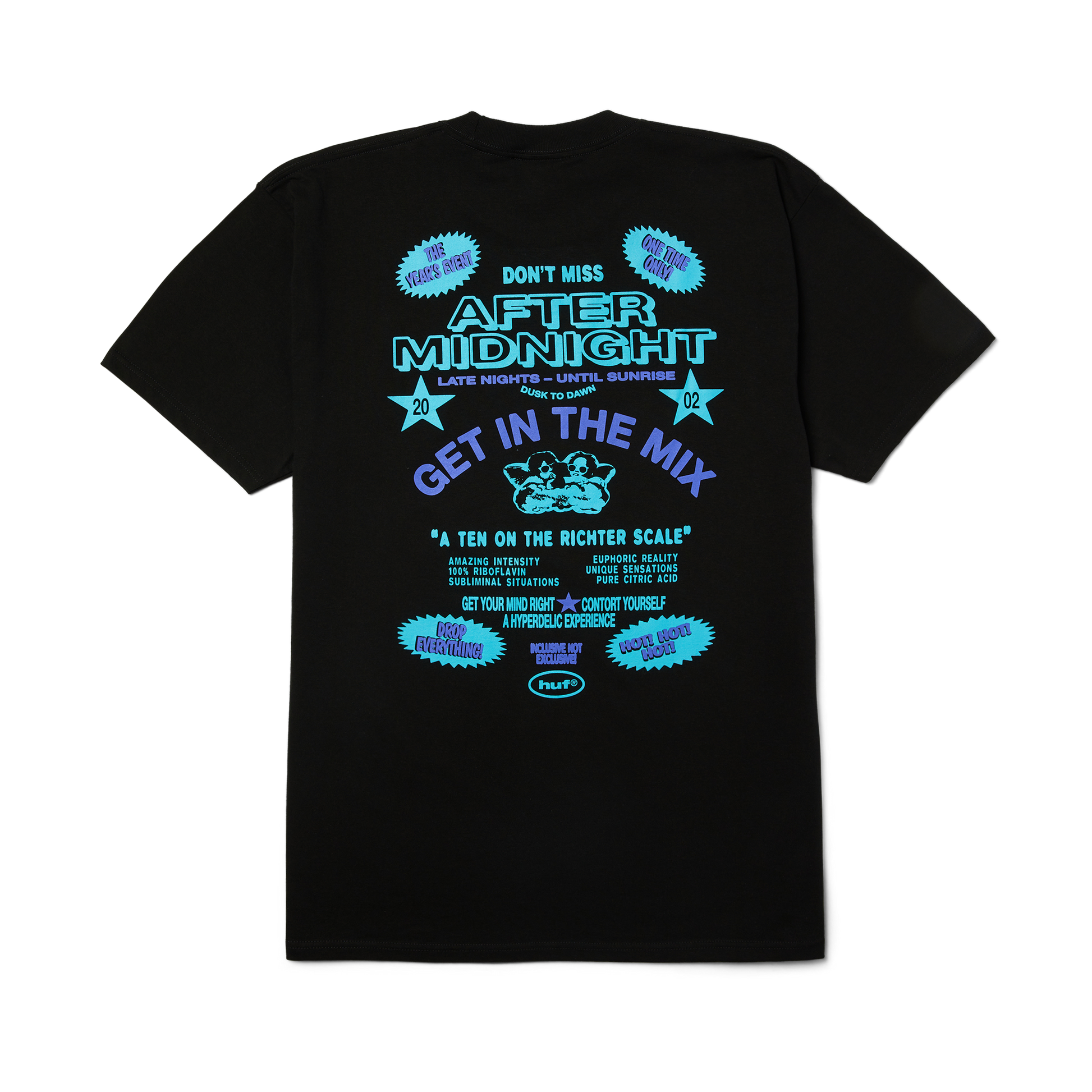 HUF After Midnight T-Shirt Black