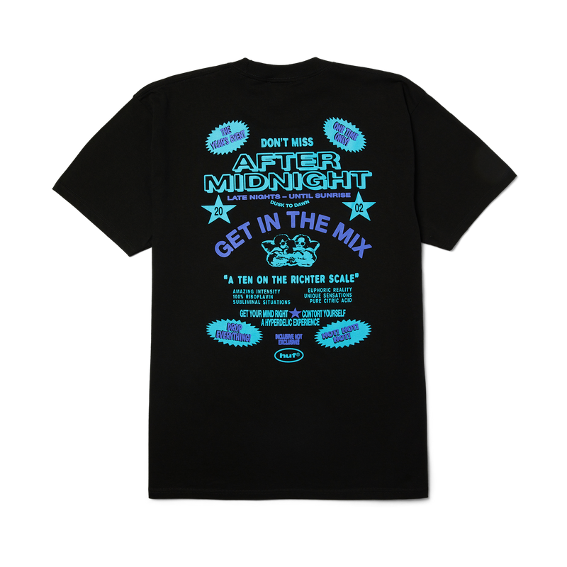 HUF After Midnight T-Shirt Black