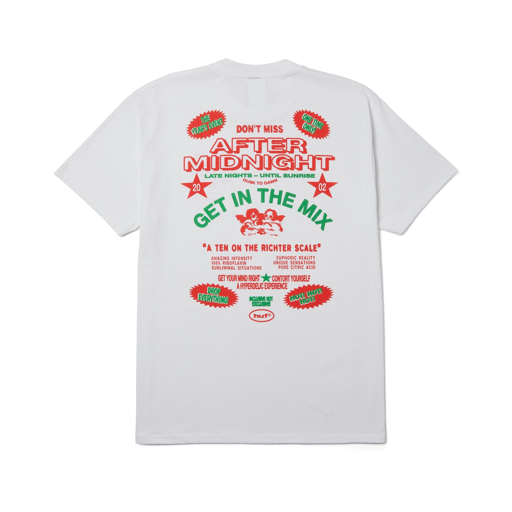 HUF After Midnight T-Shirt White
