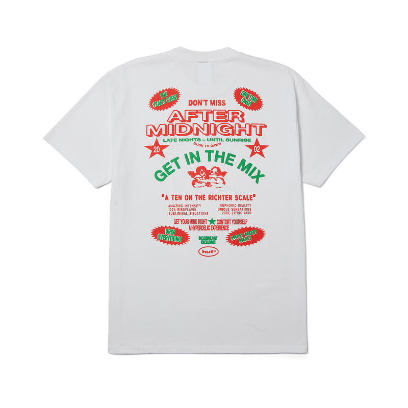 HUF After Midnight T-Shirt White