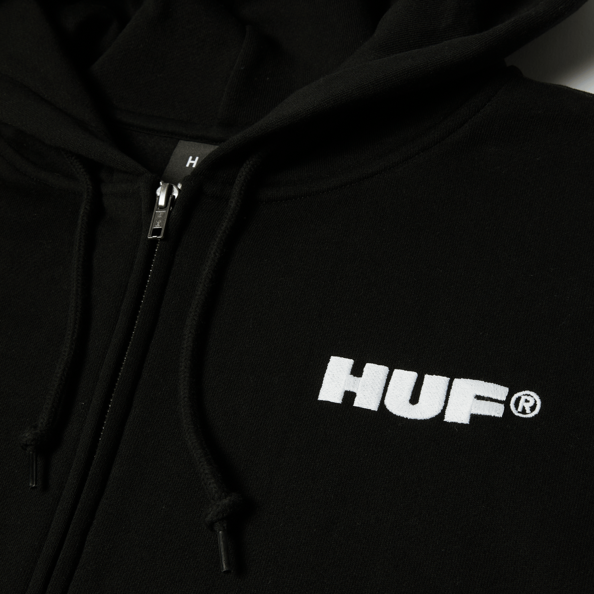 HUF All Caps Full-Zip Hoodie Black
