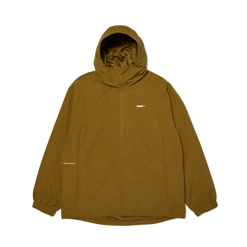 HUF All Caps Shell Jacket Rich Brown