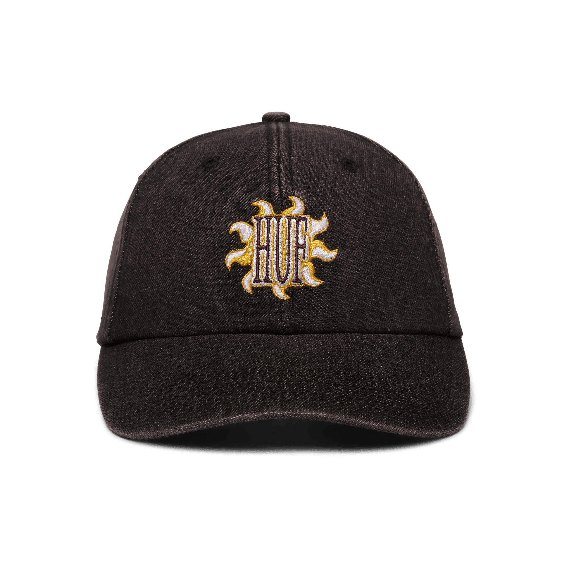 HUF Apollo Denim 6-Panel Curved Visor Hat Dust Purple