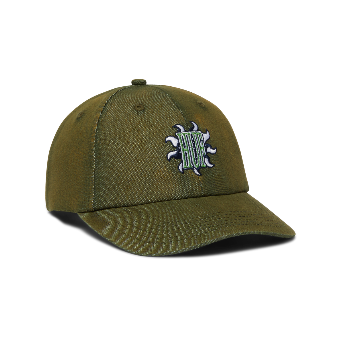 Apollo Denim 6-Panel Curved Visor Hat