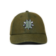 HUF Apollo Denim 6-Panel Curved Visor Hat Thyme