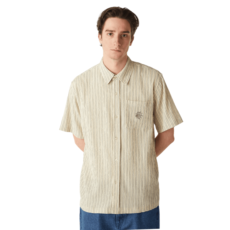 HUF Apollo Striped Shirt Natural