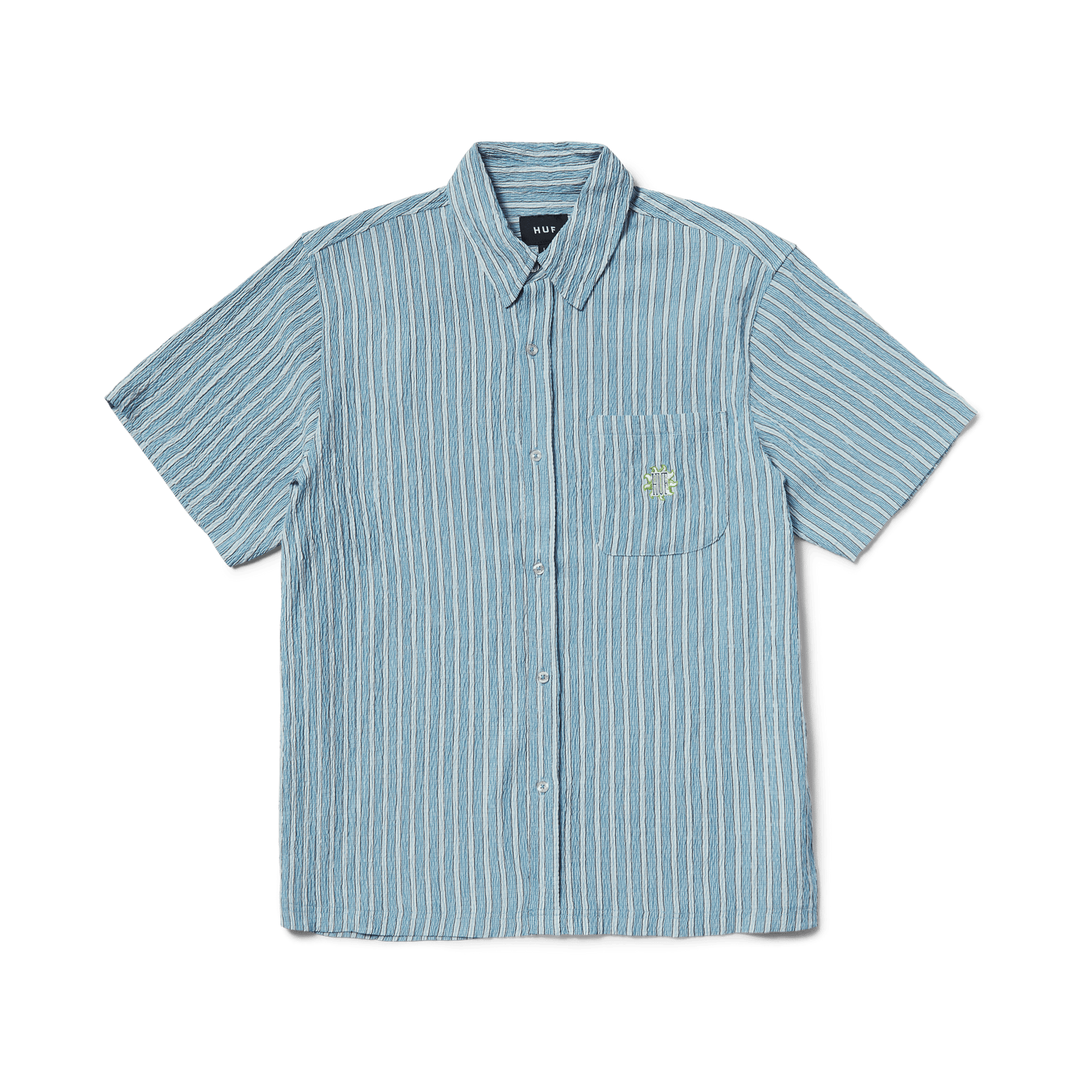 HUF Apollo Striped Shirt Pool Blue