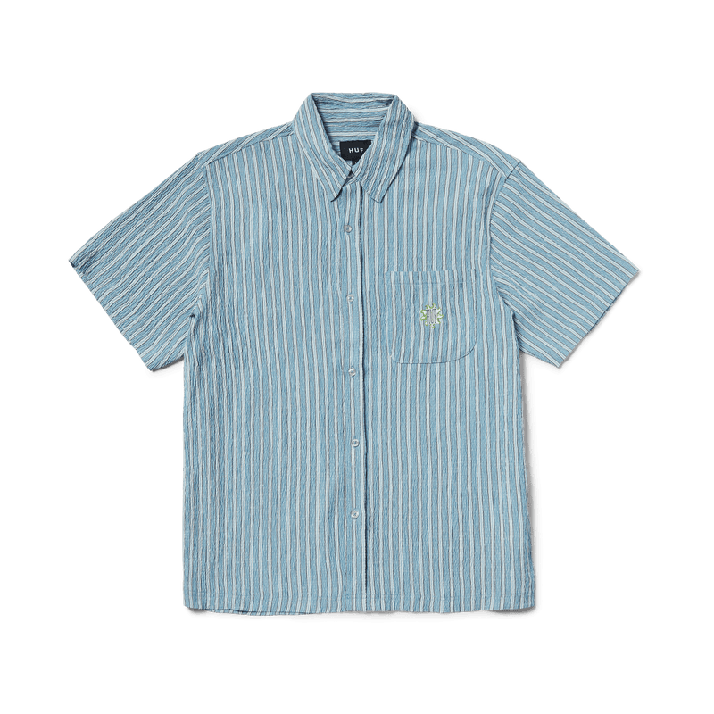 HUF Apollo Striped Shirt Pool Blue