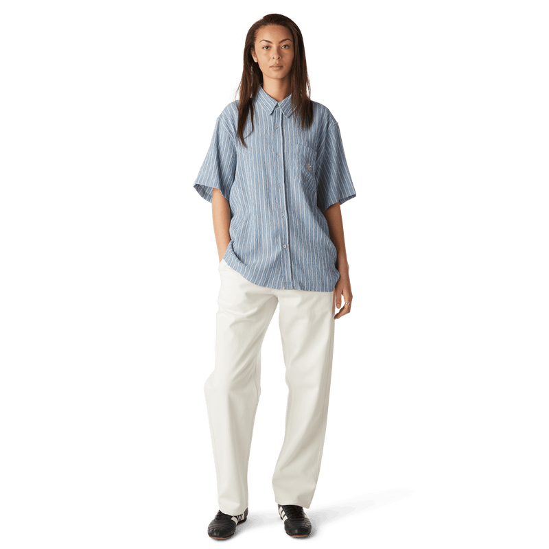 HUF Apollo Striped Shirt Pool Blue