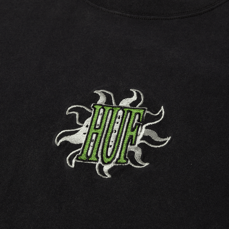 HUF Apollo Washed T-Shirt Washed Black