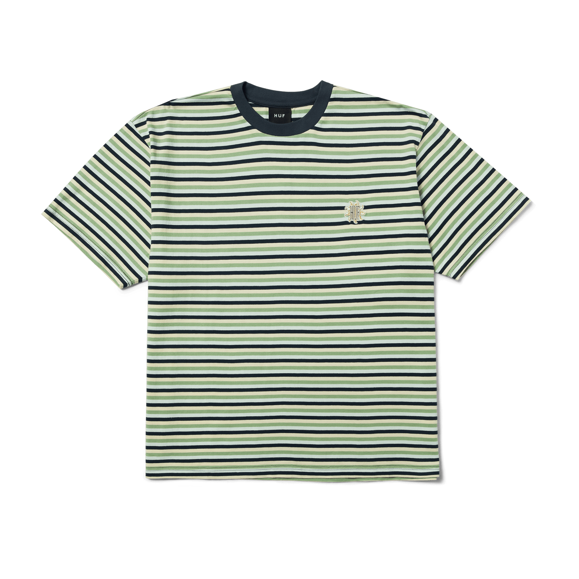 HUF Apollo Striped Knit Boxy Top Blue
