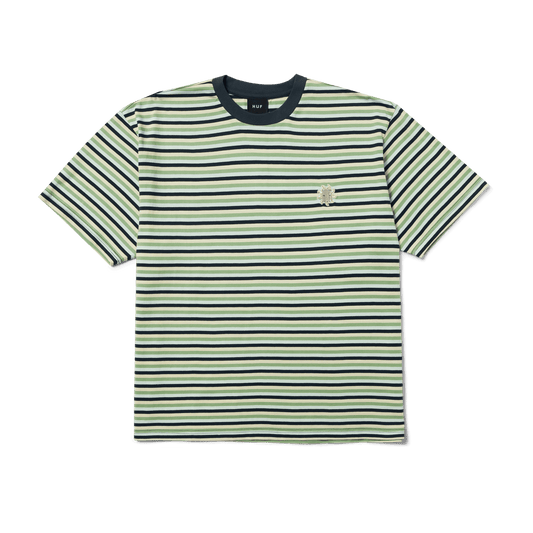 HUF Apollo Striped Knit Boxy Top Blue