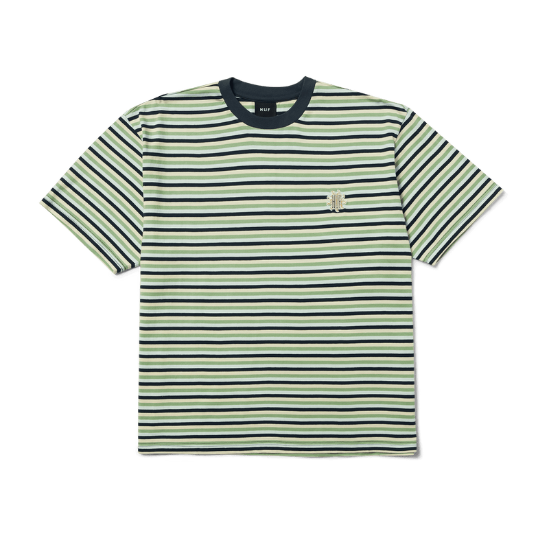 HUF Apollo Striped Knit Boxy Top Blue