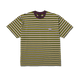 HUF Apollo Striped Knit Boxy Top Green