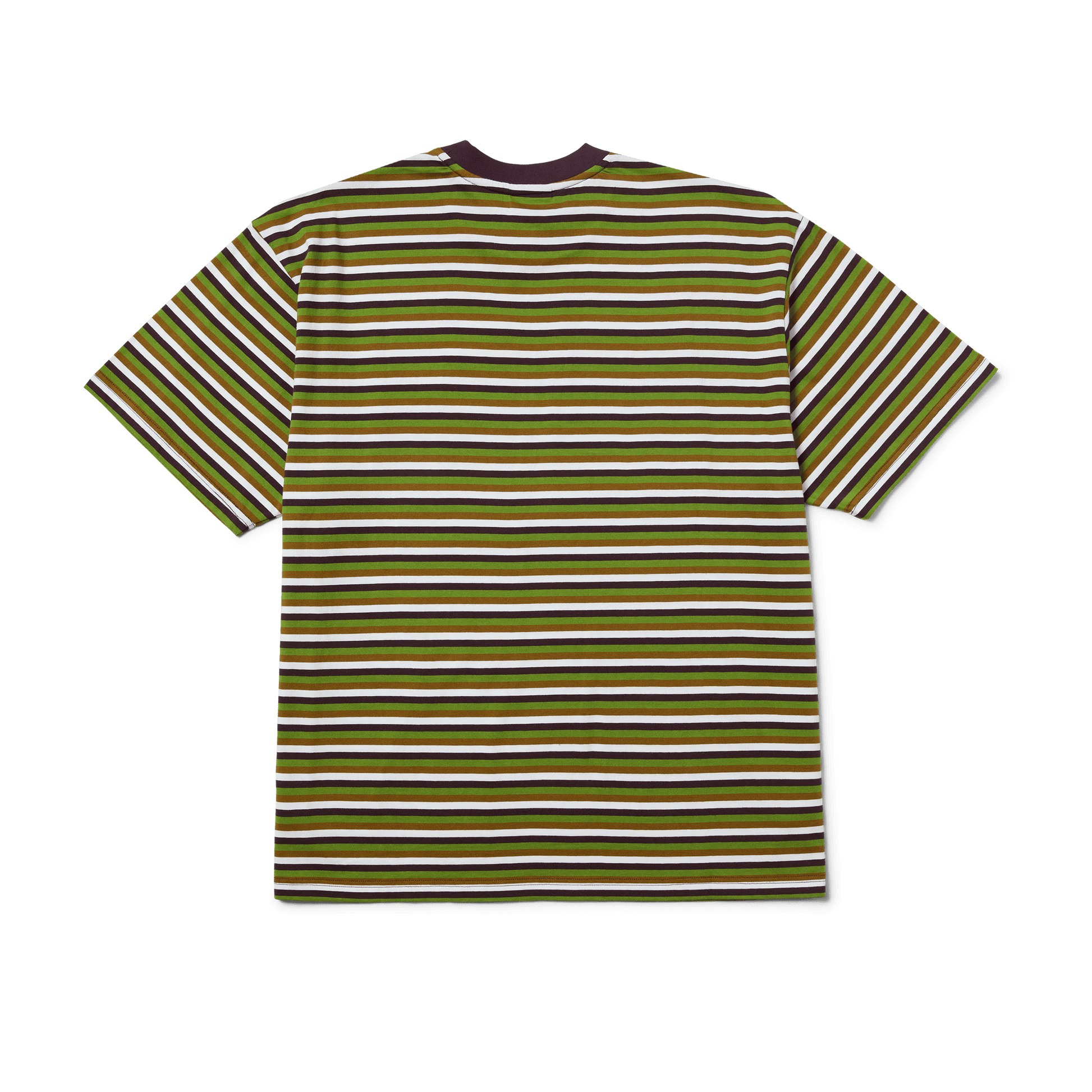 HUF Apollo Striped Knit Boxy Top Green