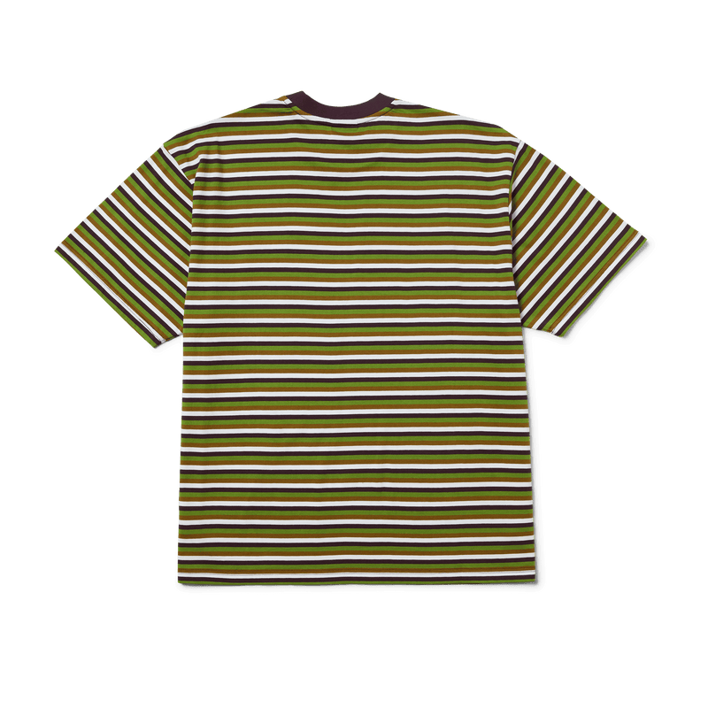 HUF Apollo Striped Knit Boxy Top Green
