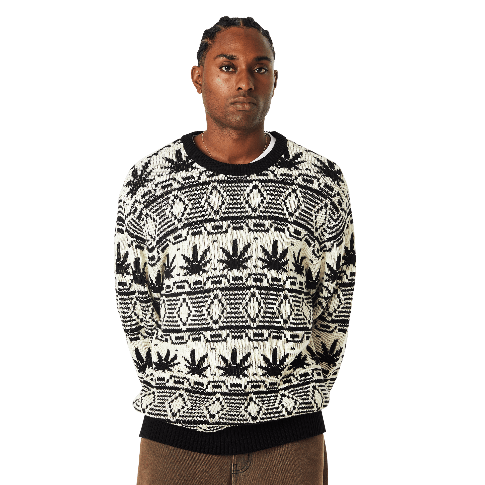 HUF Apres Crewneck Sweater Natural