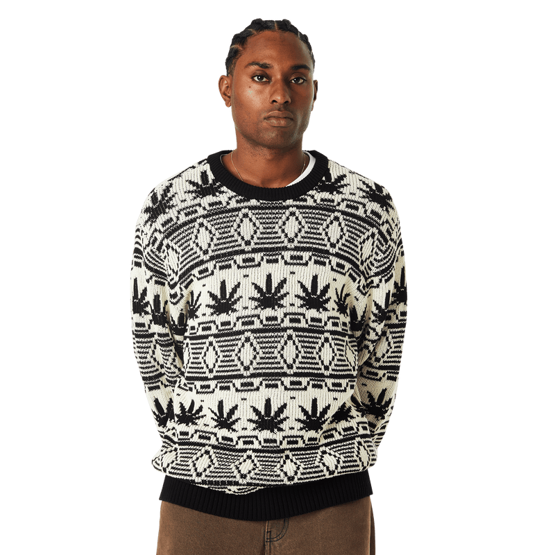 HUF Apres Crewneck Sweater Natural