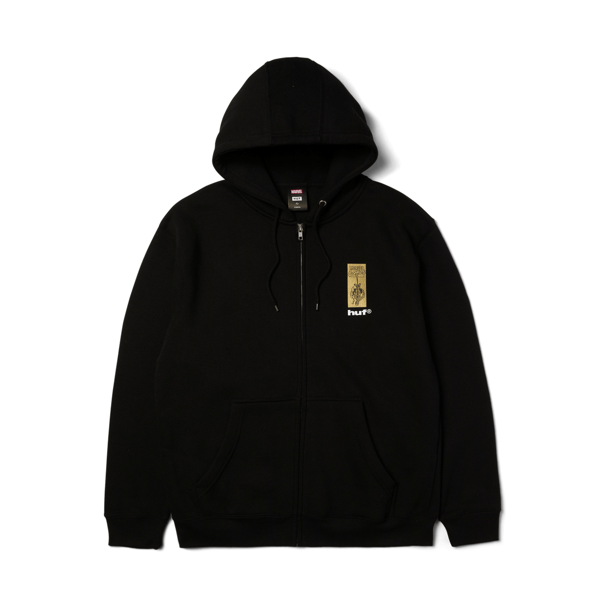 HUF x Marvel Spider-Man Arachknight FZ Hoodie Black