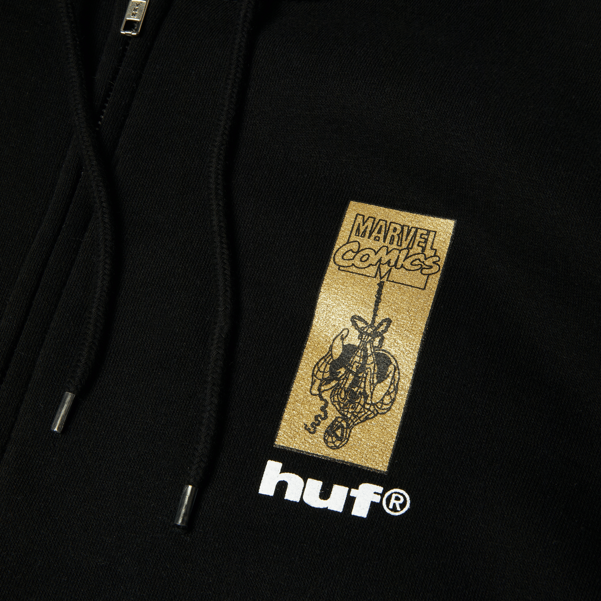 HUF x Marvel Spider-Man Arachknight FZ Hoodie Black